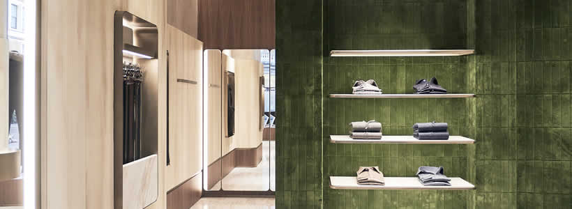 Il flagship store Canali di Londra disegnato da Hangar Design Group coniuga i tratti delle architetture residenziali milanesi e il carattere ricercato del quartiere Mayfair