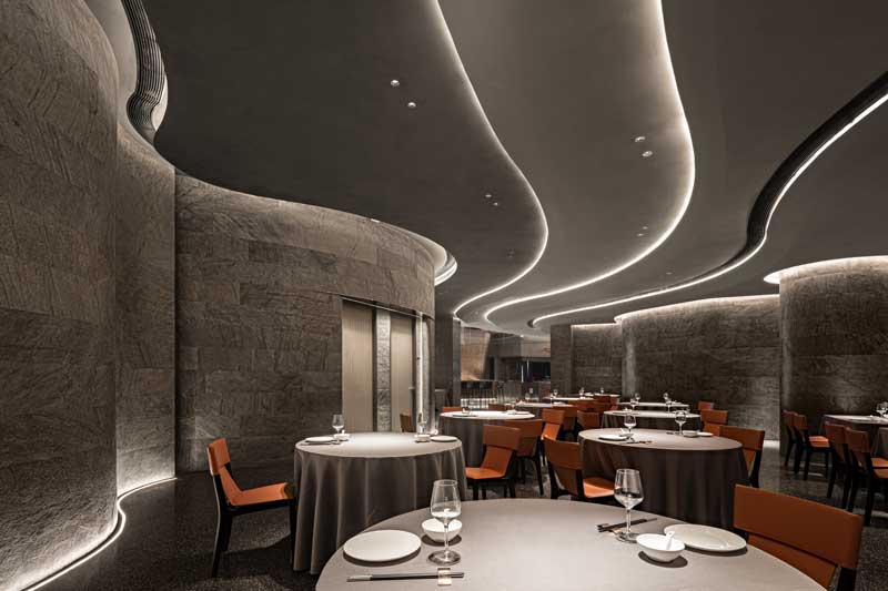 Xuji Seafood Xi'an Mixc World restaurant opened - which was designed by designer Wu Wei of IN.X.