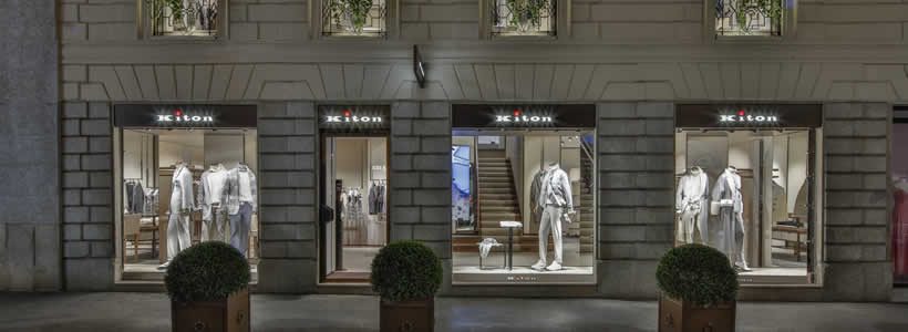 Kiton boutique in Milan