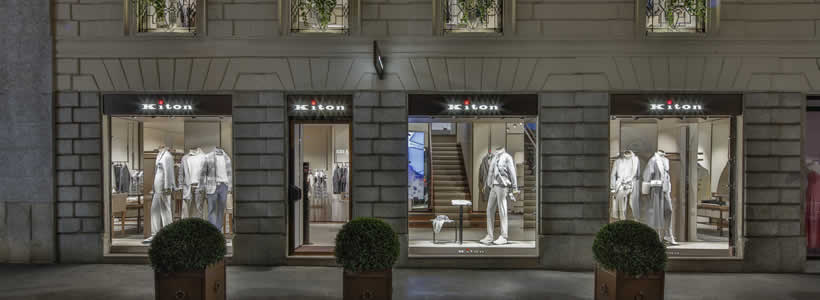 Progetto boutique Kiton Milano