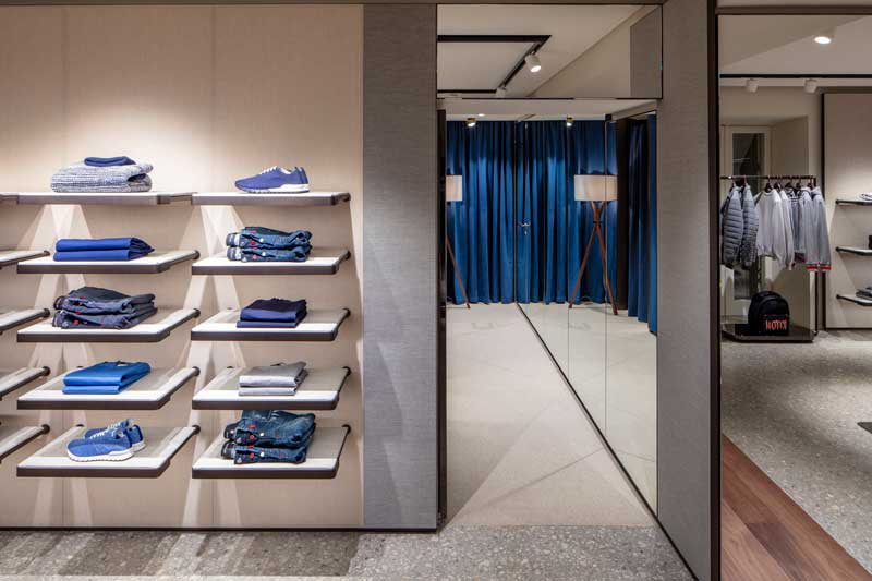 store concept Kiton boutique in Milan