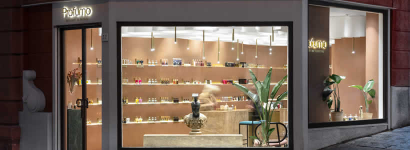 Primo Atelier progetta la boutique Profumo di Napoli