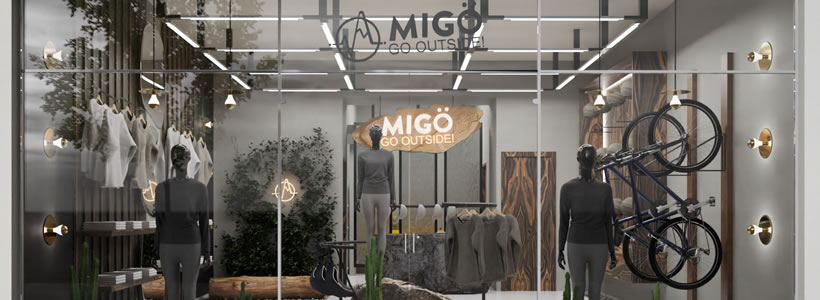 Progetto per il Flagship Store MIGÖ di Guadalajara