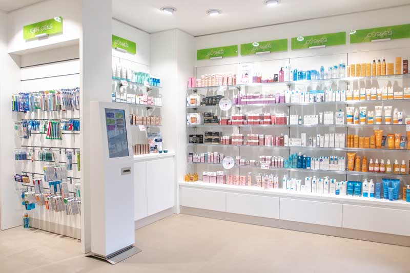 Interior design for Solinas Pharmacy in Cagliari
