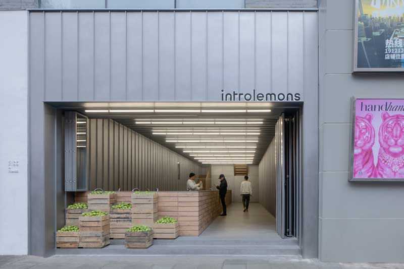 Introlemons tea concept store in Shanghai designed by AIM Architecture