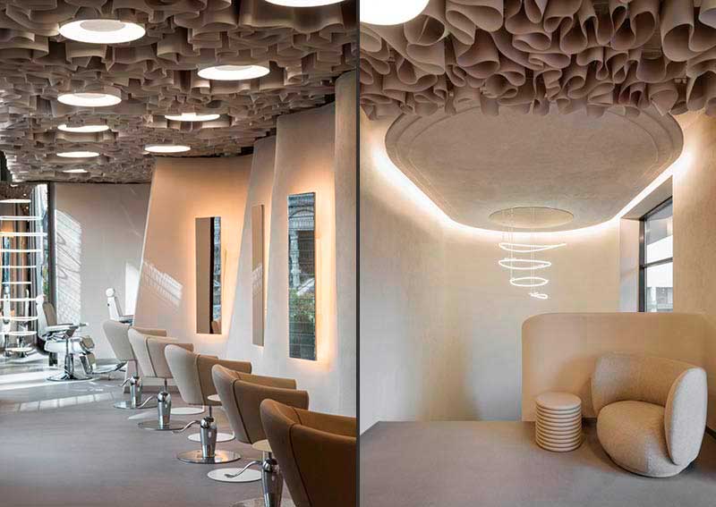 hair salon interiors by Noke Architects