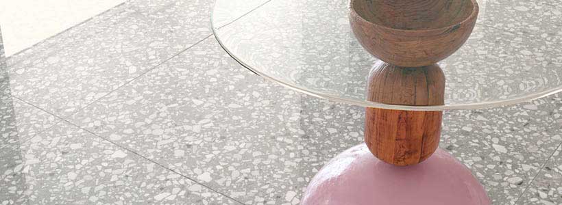 Le Ville collezione di lastre in gres porcellanato effetto terrazzo di Casalgrande Padana