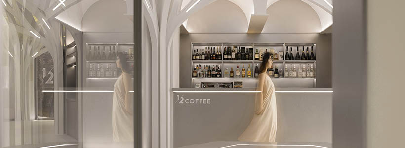 Progetto di interior design per il bar-caffetteria 1/2