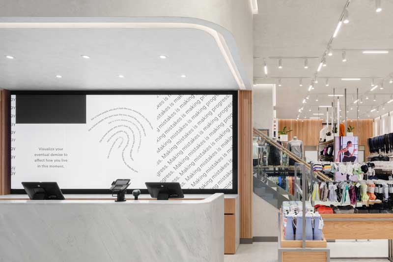 Biasol Studio designed Lululemon Brookfield Place Sydney