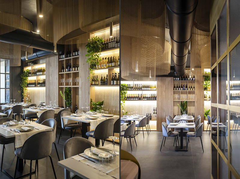 Intervento di restyling del ristorante Donna Vitina - Cucina Mediterranea realizzato dallo studio Puccio Collodoro Architetti