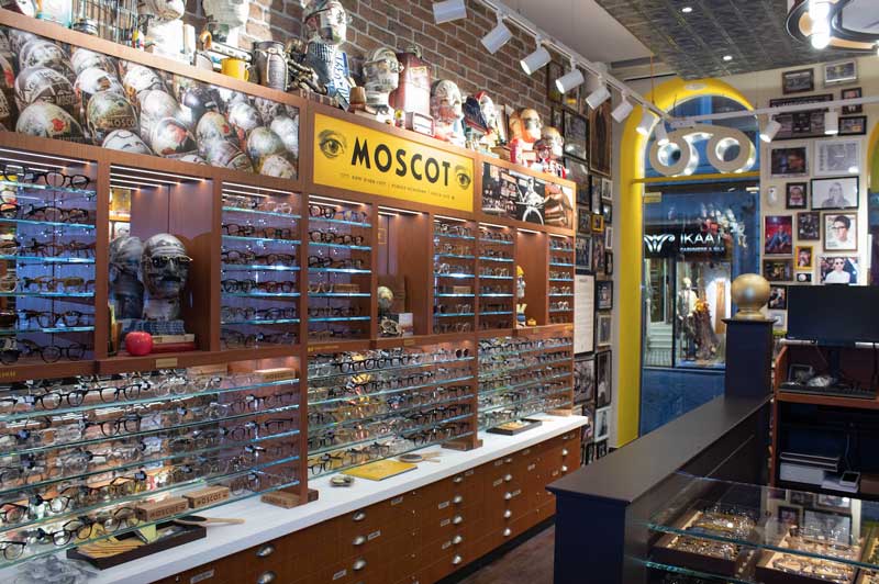 negozio MOSCOT di via Frattina a Roma