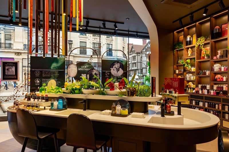 Molton Brown's revamped Regent Street flagship store