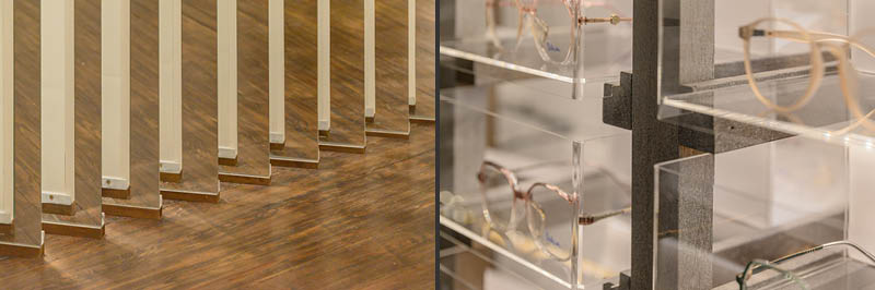 EFEEME arquitectos created Montalbetti optical store concept
