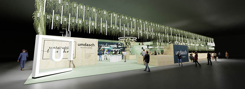 umdasch’s green marketplace experience at the EuroShop 2023