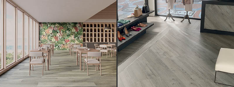 The various collections of Krion are the perfect solution for retail design