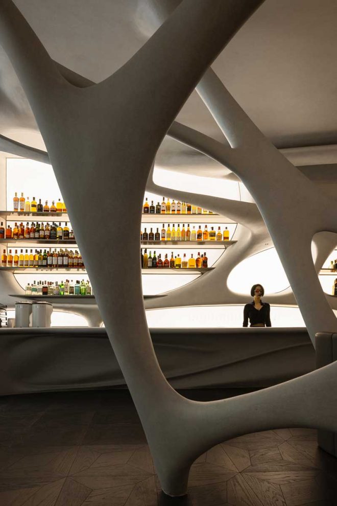 Tan90° cafe and a whiskey bar designed by AD Architecture