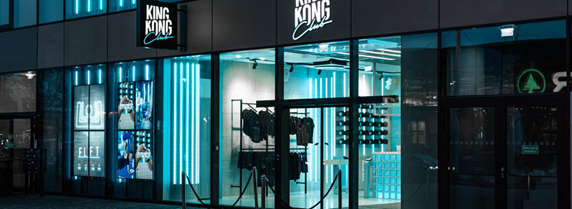 Masquespacio designs a techno cyberpunk gym for King Kong Club