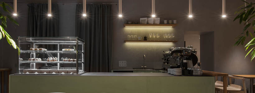 Péché Cafè designed by Quadrum studio
