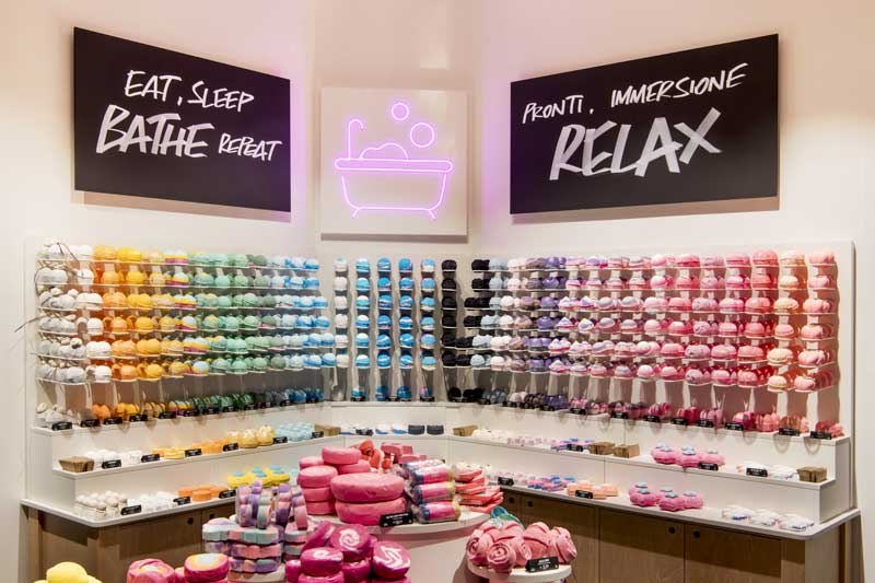 Lush svela il nuovo look dello store di Torino
