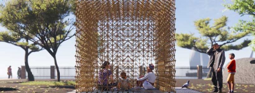 Sustainable teahouse made from food waste will be on display at Venice Architecture Biennale 2023