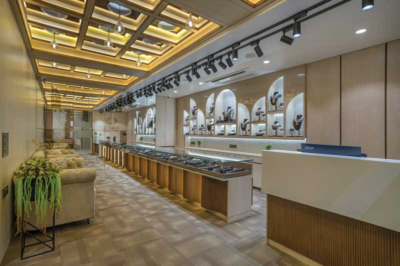 Nikhil Jewellery boutique designed by Prashant Parmar Architect