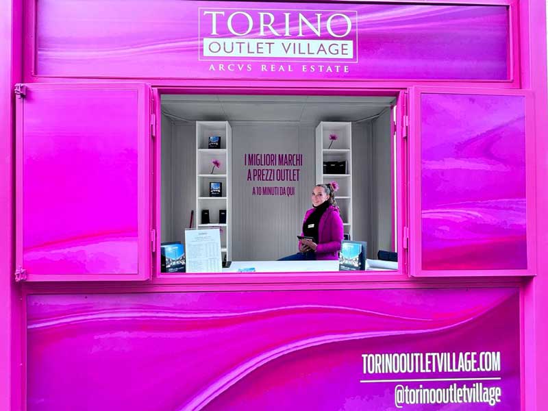 Pop Up di Torino Outlet Village in via Lagrange