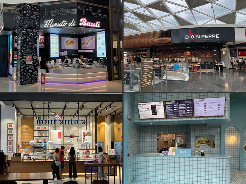 ristorazione e shopping