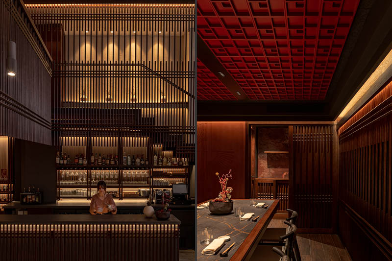 interior design ristorante giapponese Ta-Kumi Madrid