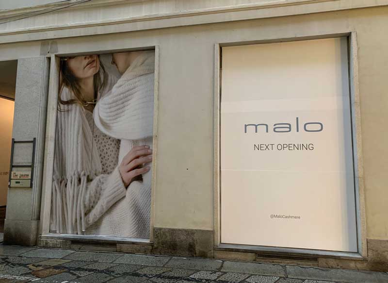 Malo: da gennaio una nuova boutique in Via della Spiga a Milano