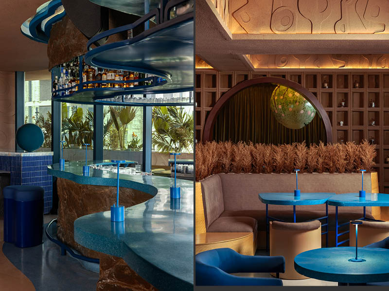 Melt cocktail bar designed by Pantone Collective