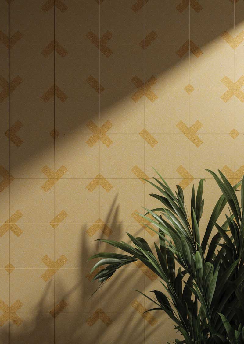 Terrazzo tiles collection Optical Trips range Traverso