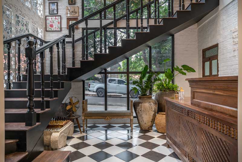 Colonial style dominates the interiors of Mrunalini Rao Flagship Store in Hyderabad