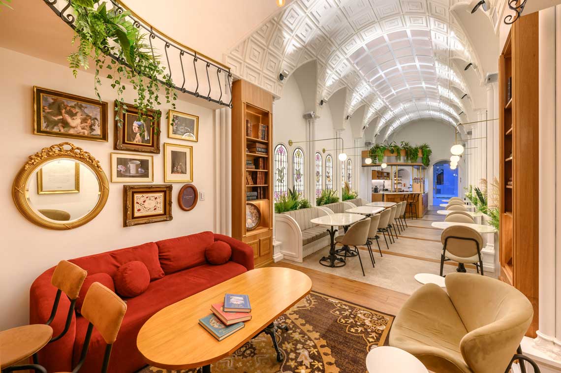 Selah Cafè, vista del progetto di interior design