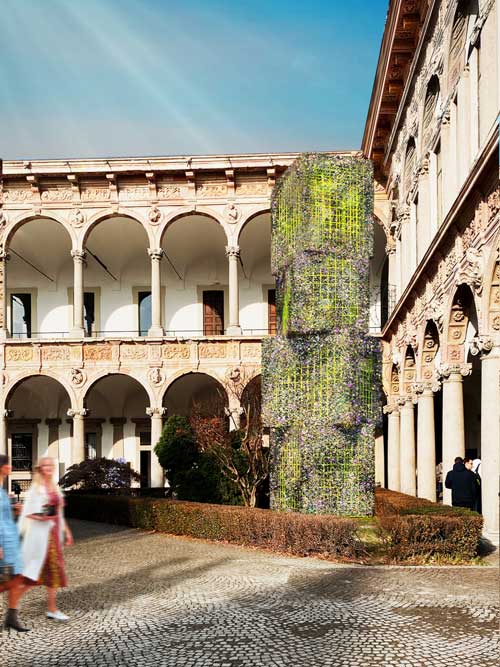 installazione EL PARON - WISTERIA TOWER FuoriSalone 2024