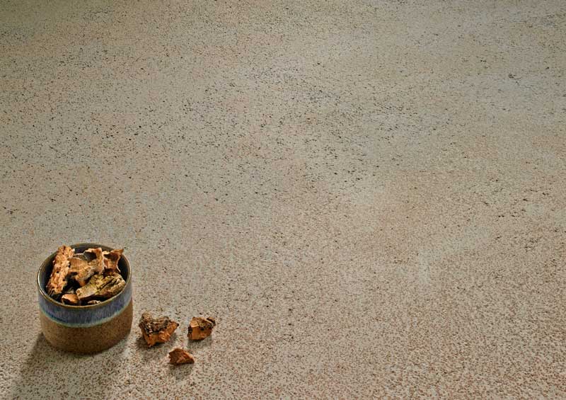 intonachino materico con sughero naturale Novacolor