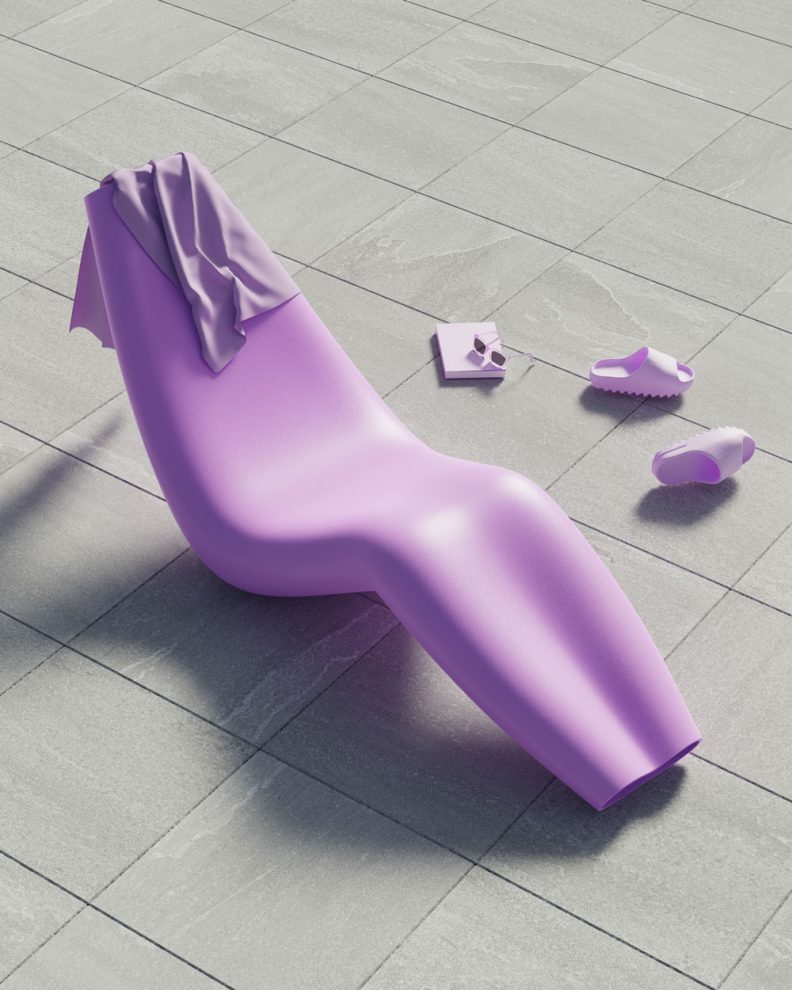 Seduta BDSM sun lounger