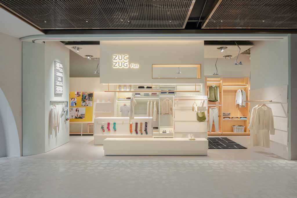 ZUCZUG Flat Shanghai retail interior designed by Sò Studio