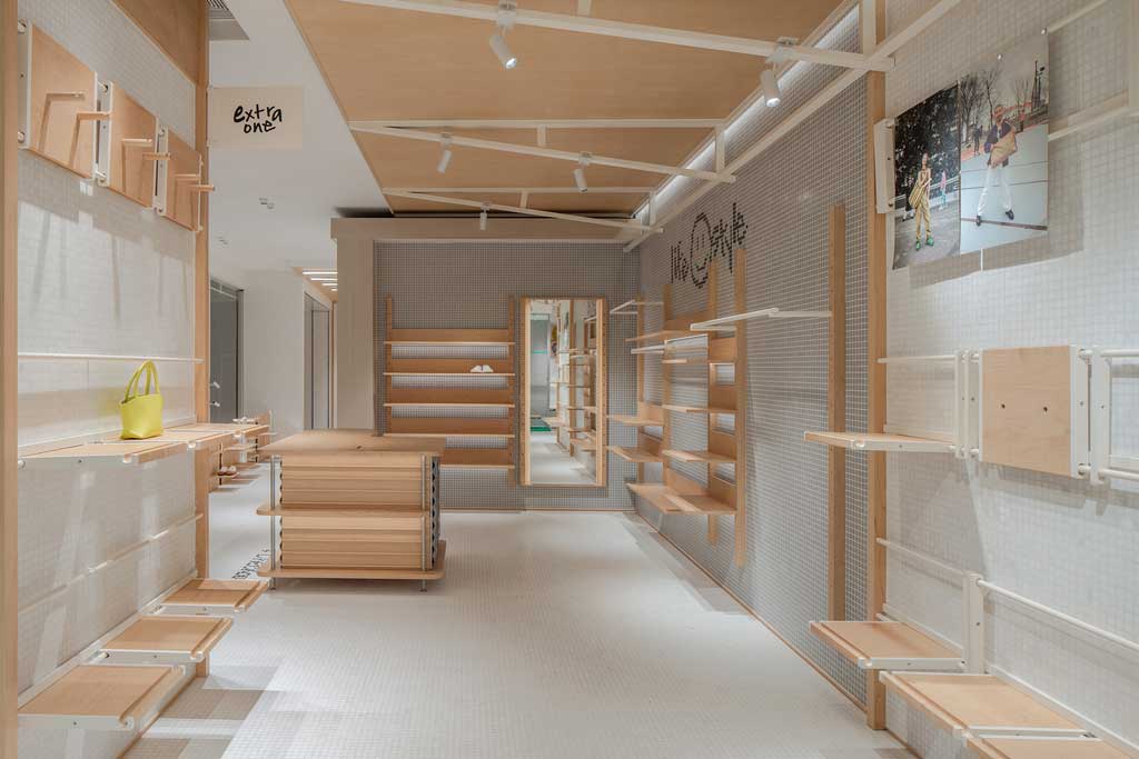 ZUCZUG Bazaar interior with color zoning and circulation paths