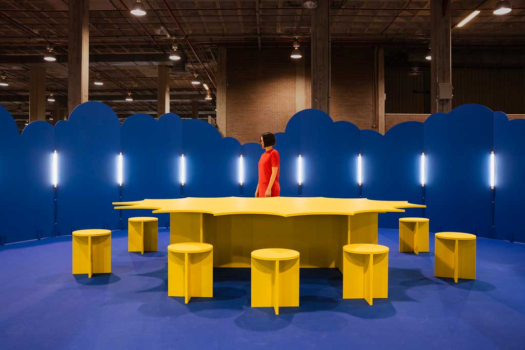 CLOUD is an easy to assemble and disassemble space, capable of being set up in less than 1 hour