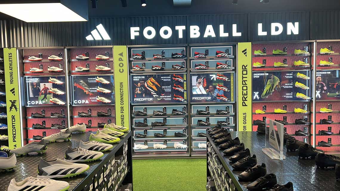 visual merchandising in London with product display and retail presentation