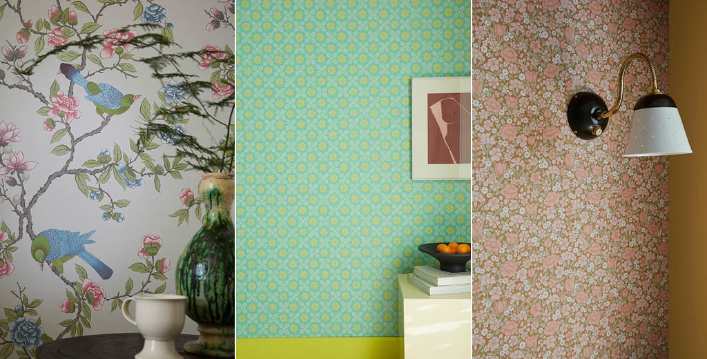 Carte da parati Little Greene motivi storici reinterpretati
