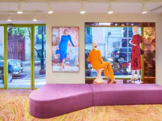 negozio Lady Pipa a Madrid con palette cromatica vivace