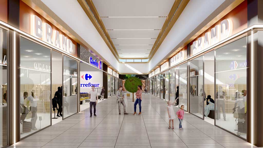 Interior Diamniadio Mall in Dakar