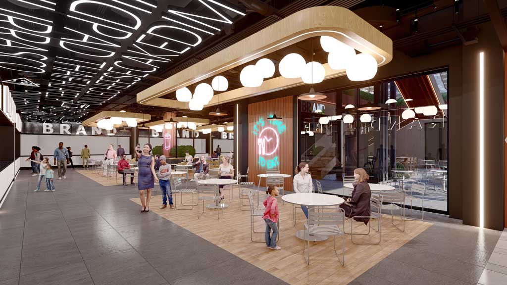 food court Diamniadio Mall in Dakar
