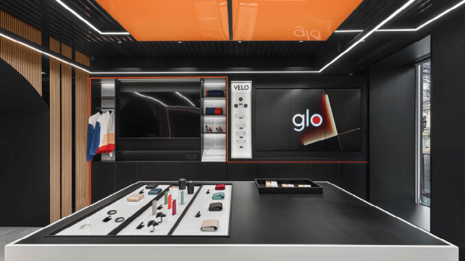 conceptual interior design glo store