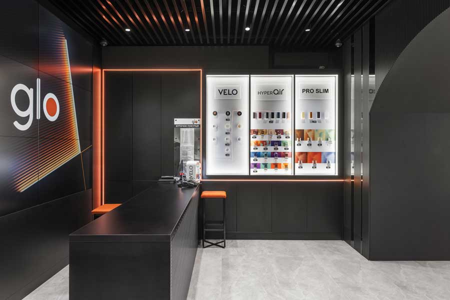 conceptual interior design glo store