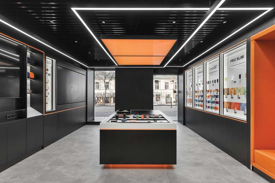A flagship glo™ store with a conceptual interior design has opened in Odessa