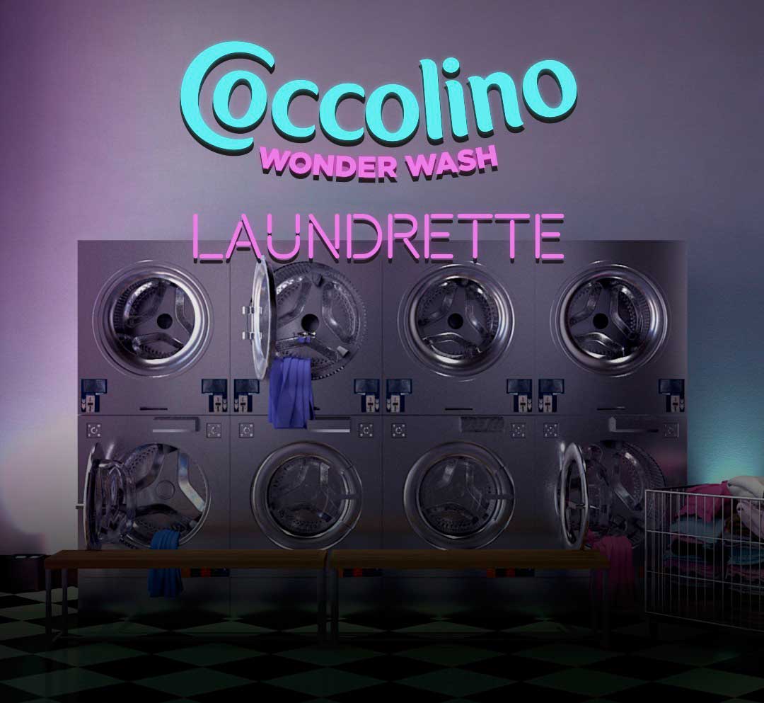 pop-up Coccolino Wonder Wash Laundrette a Milano