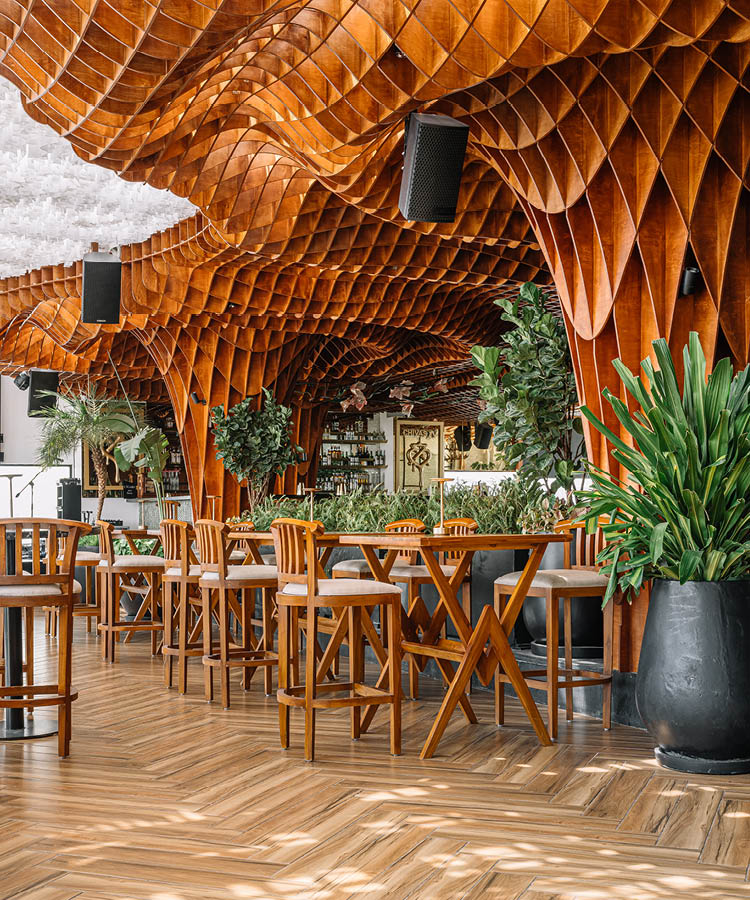 Cara Cara - A rooftop bar in Hyderabad uses design to create the perfect place to unwindโ contract project