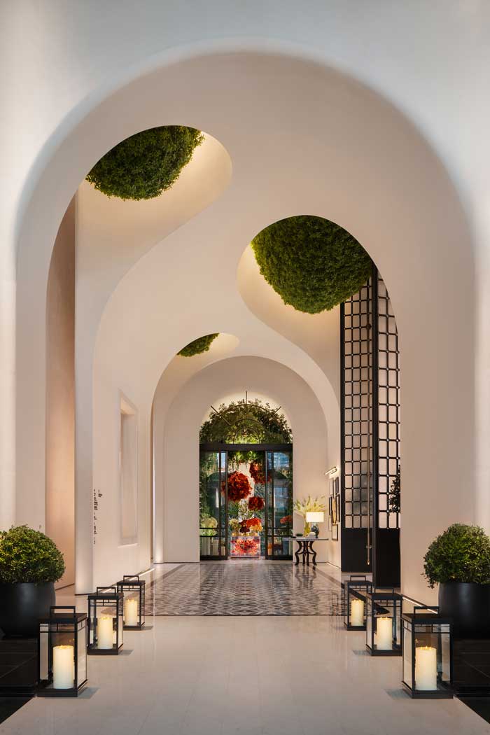 Lobby of the Shangri-La Nanshan hotel in Shenzhen
